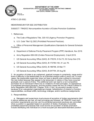 ATBO-C（25-30i2）备忘录，供参阅分发主题：TRADOC 非竞争性职责累积促进指南 1. 参考文献。